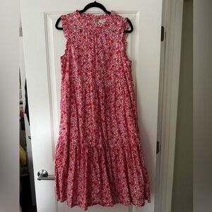 J crew pink floral dress